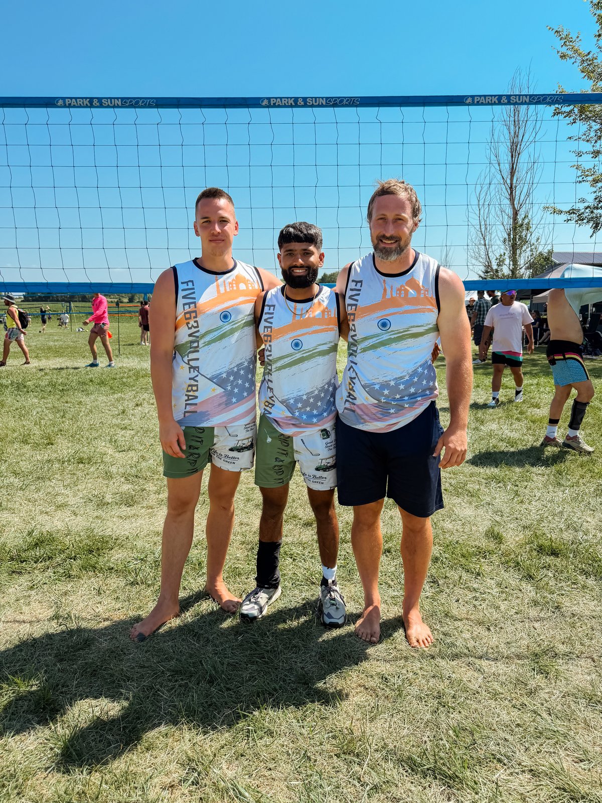 FIVE63 Volleyball team wearing custom Mexico-themed jerseys