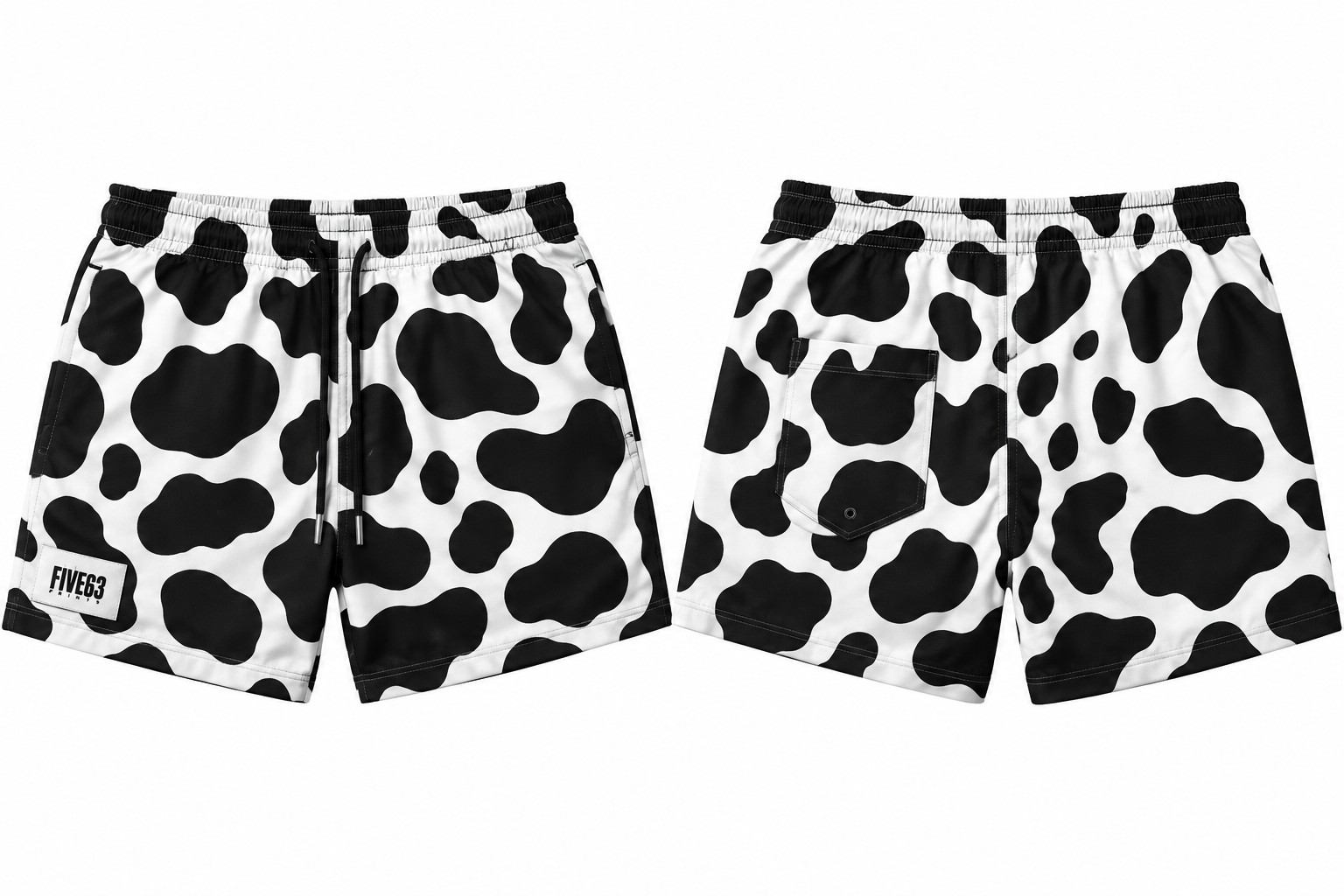 Women's Cow Print Shorts